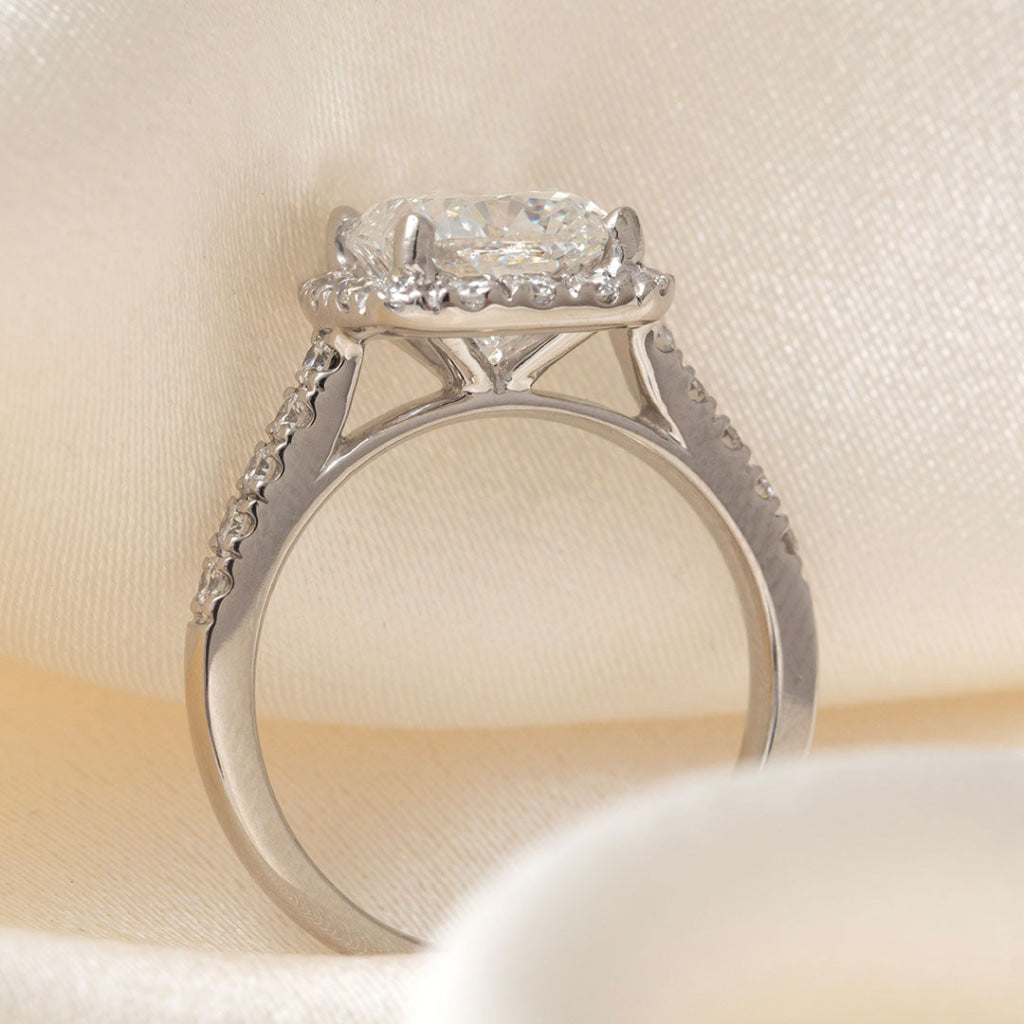 Hailey | Cushion Solitaire Lab Grown Diamond Engagement