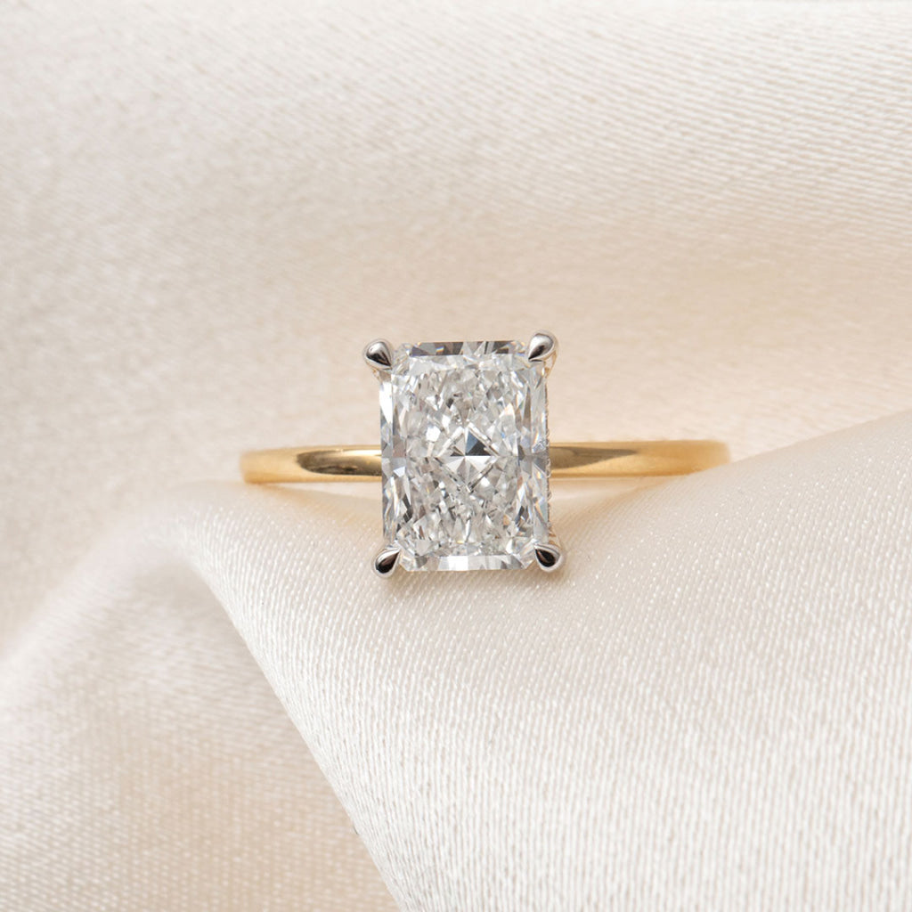 Haven | Radiant Solitaire Lab Diamond Set in 18ct Gold