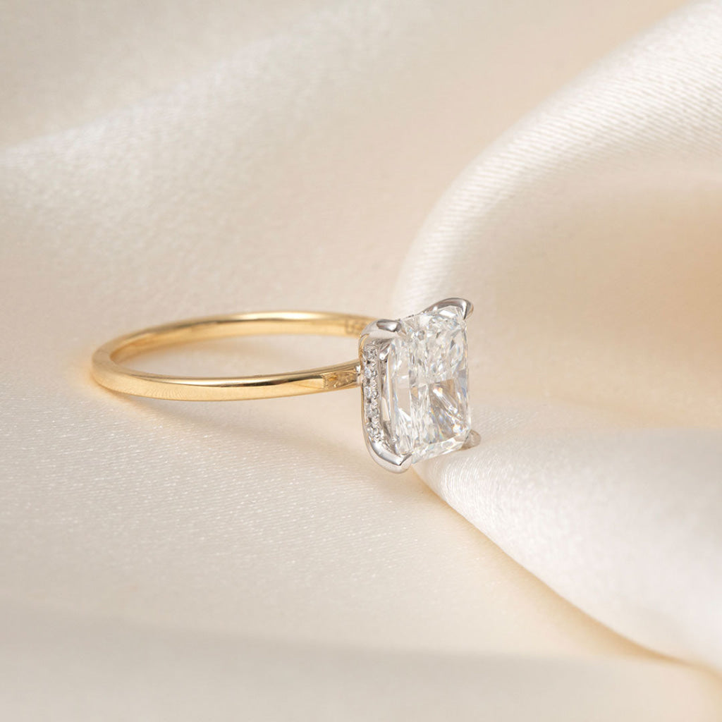 Haven | Radiant Solitaire Lab Diamond Set in 18ct Gold