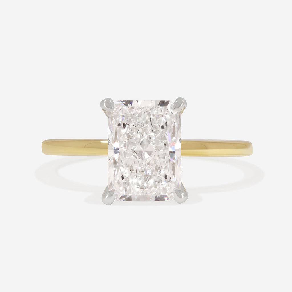HAVEN 2ct | Radiant Solitaire Lab Grown Diamond Engagement Ring in 18ct Gold
