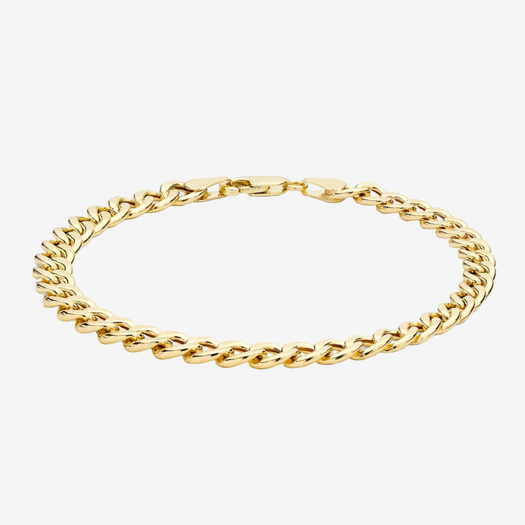 Hollow Curb Bracelet | 9ct Gold