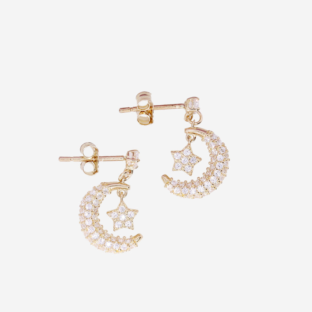 Honeymoon Drop Earrings | 9ct Gold