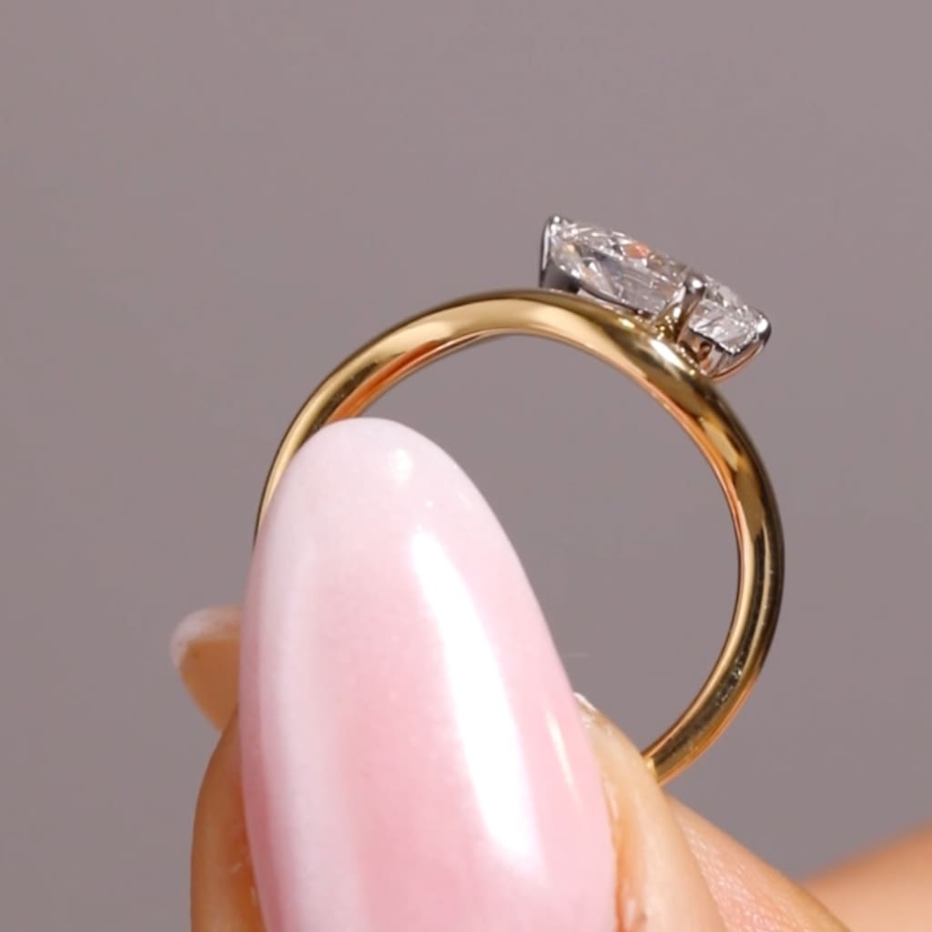 IMANI | Pear Solitaire Lab Diamond Set in 18ct Gold 1.50ct