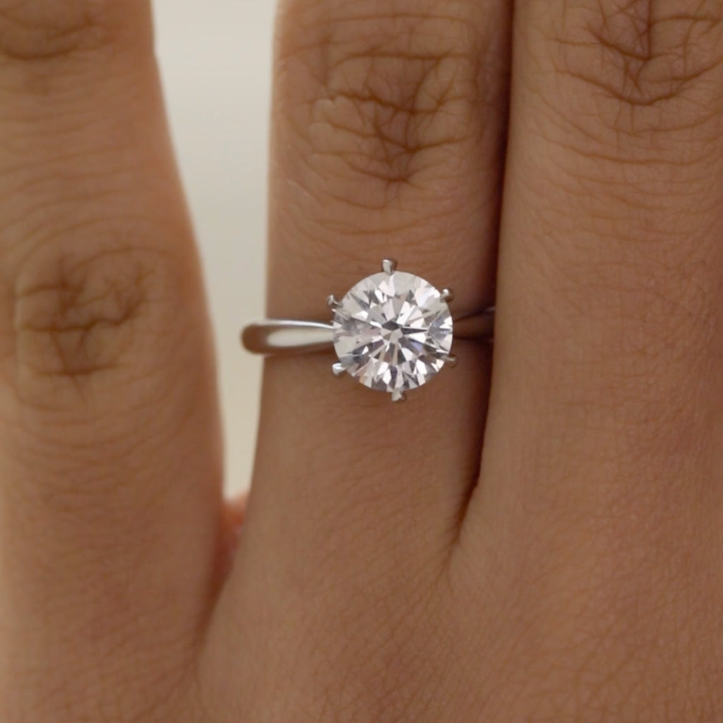 IMPERIAL 2ct | Round Solitaire Lab Grown Diamond Engagement