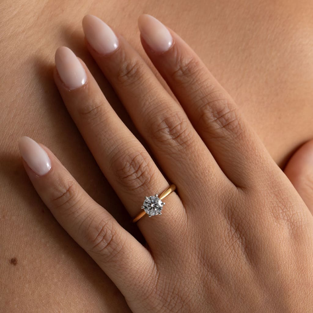IMPERIAL 1ct | Round Solitaire Lab Grown Diamond Engagement Ring in 18ct Gold