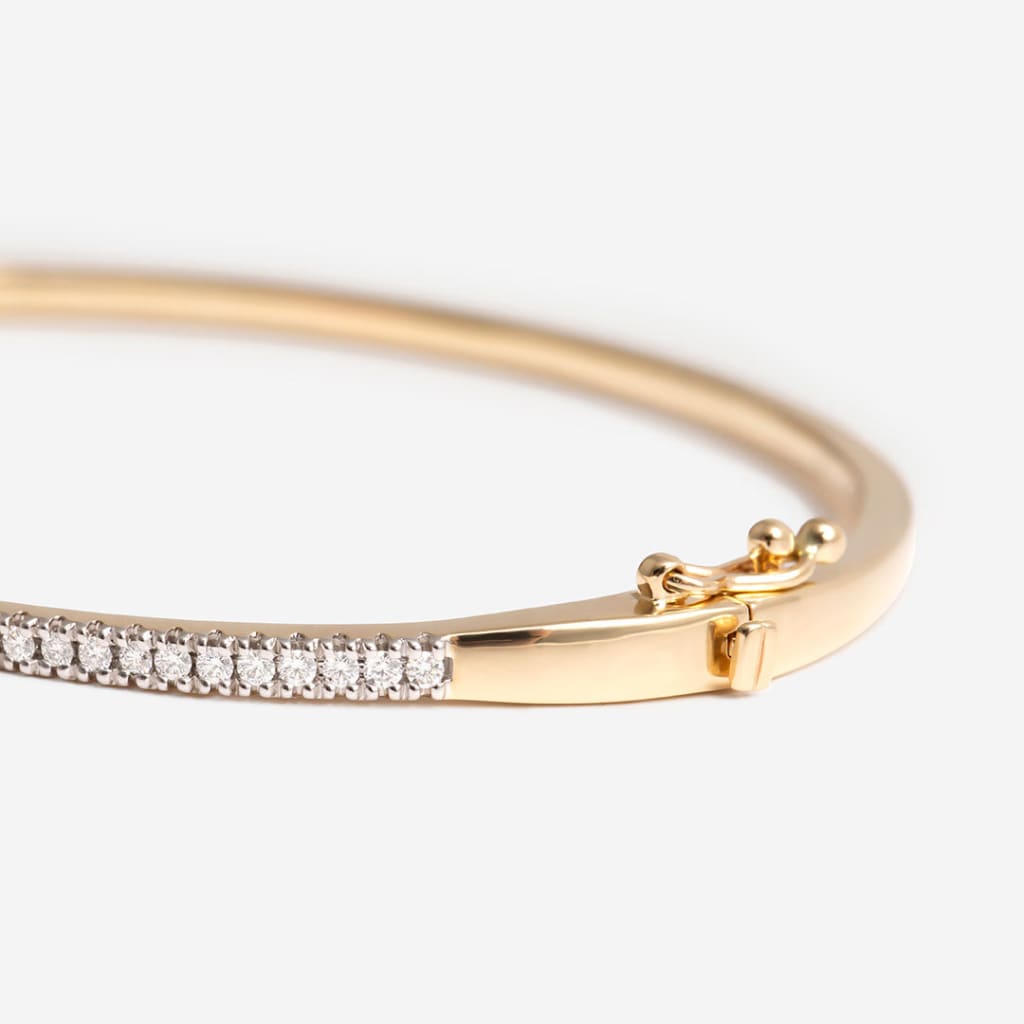 Indiana Diamond Bangle | 9ct Gold - Bracelet