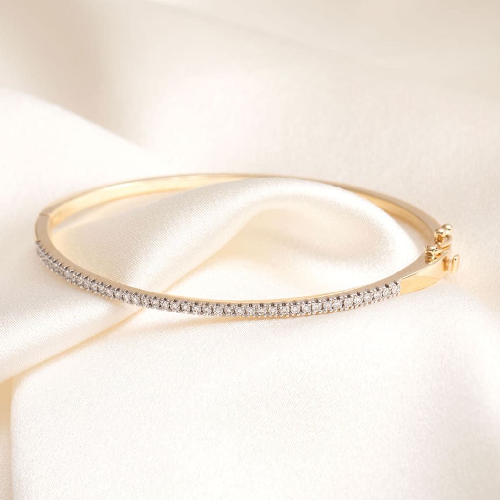 Indiana Diamond Bangle | 9ct Gold - Bracelet