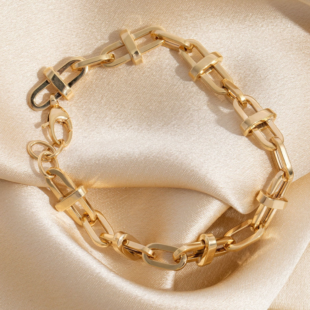 9ct gold link bracelet - photo 5