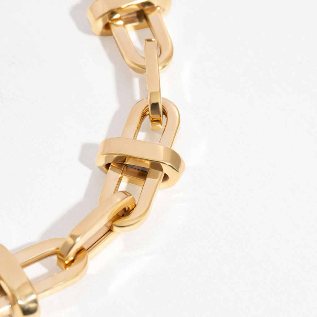 9ct gold link bracelet - photo 4