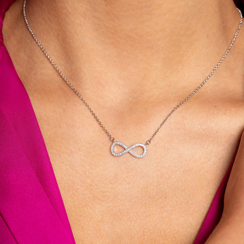 Infinity Necklace Sterling Silver Gear – Gear Jewellers
