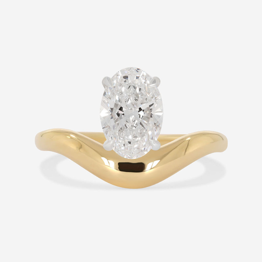 INKA | Oval Solitaire Lab Diamond Set in 18ct Gold 1.50ct
