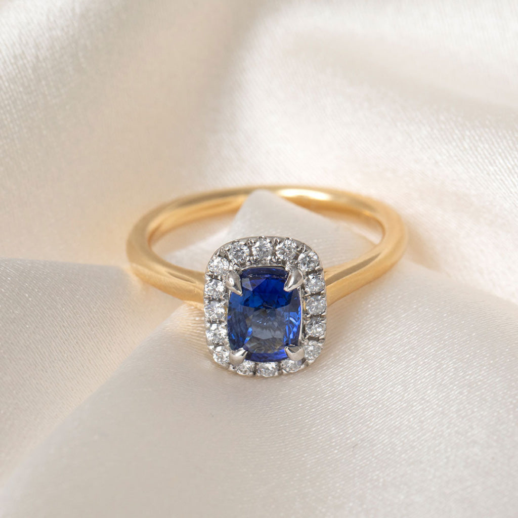 ISADORA 1.20ct | Diamond & Sapphire Ring - Rings