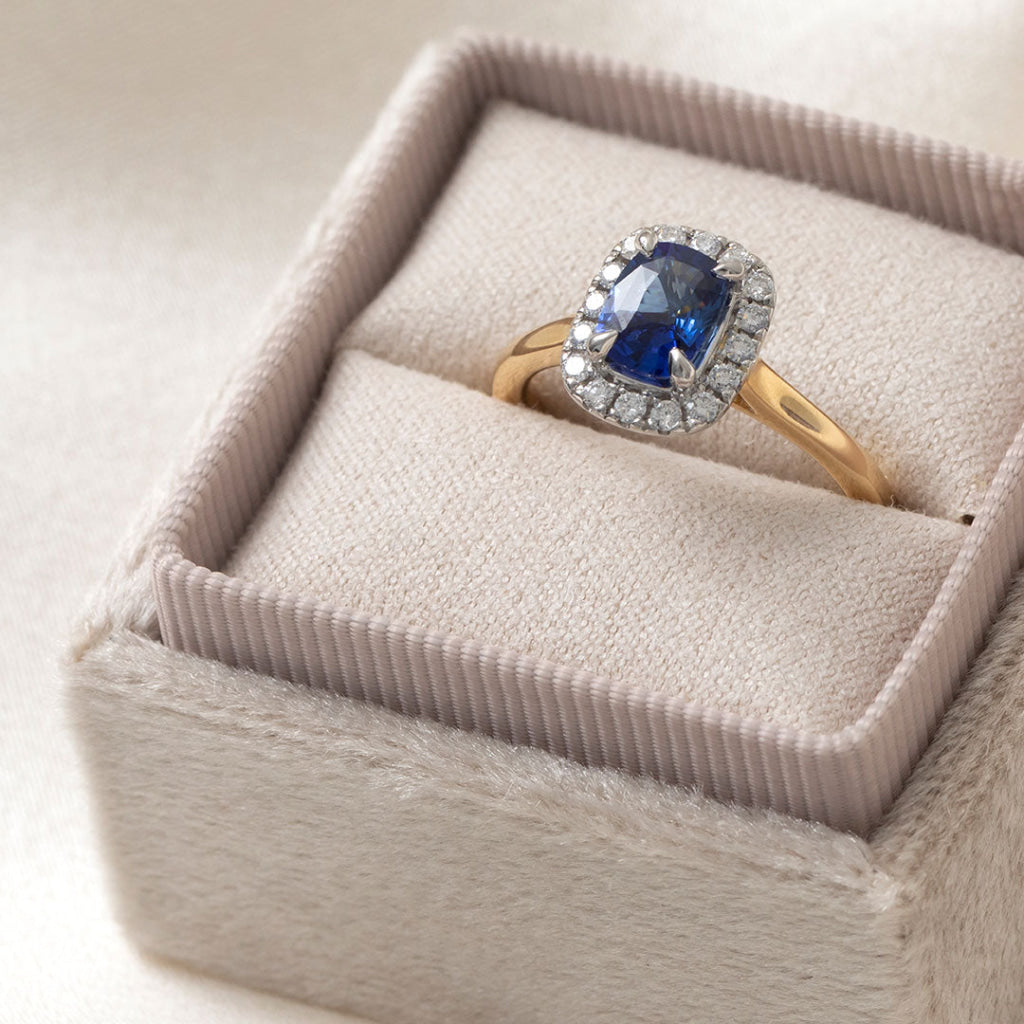 ISADORA 1.20ct | Diamond & Sapphire Ring - Rings