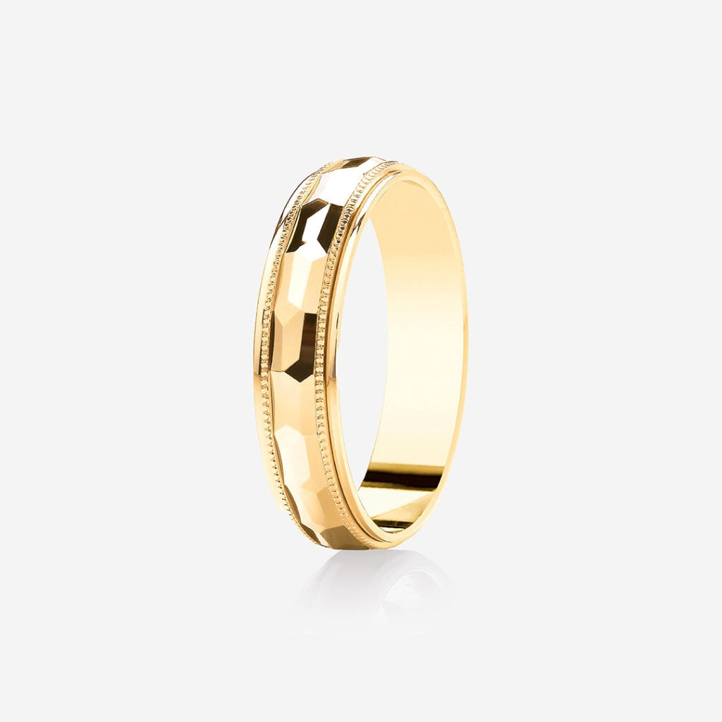 Jackson - gents gold wedding ring 