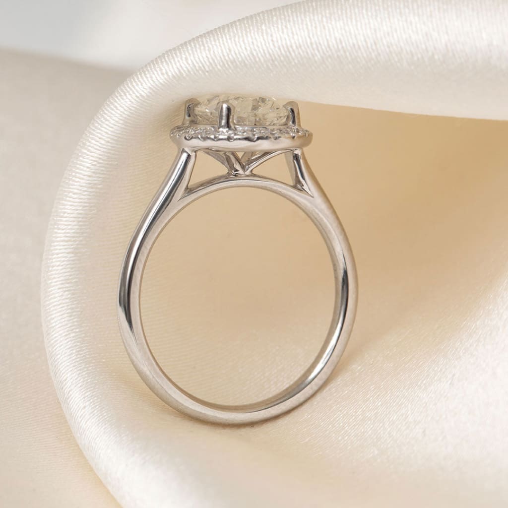 JULIETTE | Oval Halo Lab Grown Diamond Engagement Ring