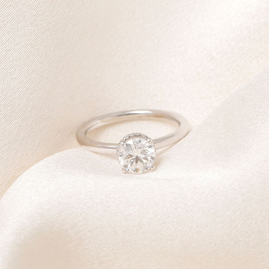 JUPITER | Round Solitaire Lab Diamond Set in Platinum