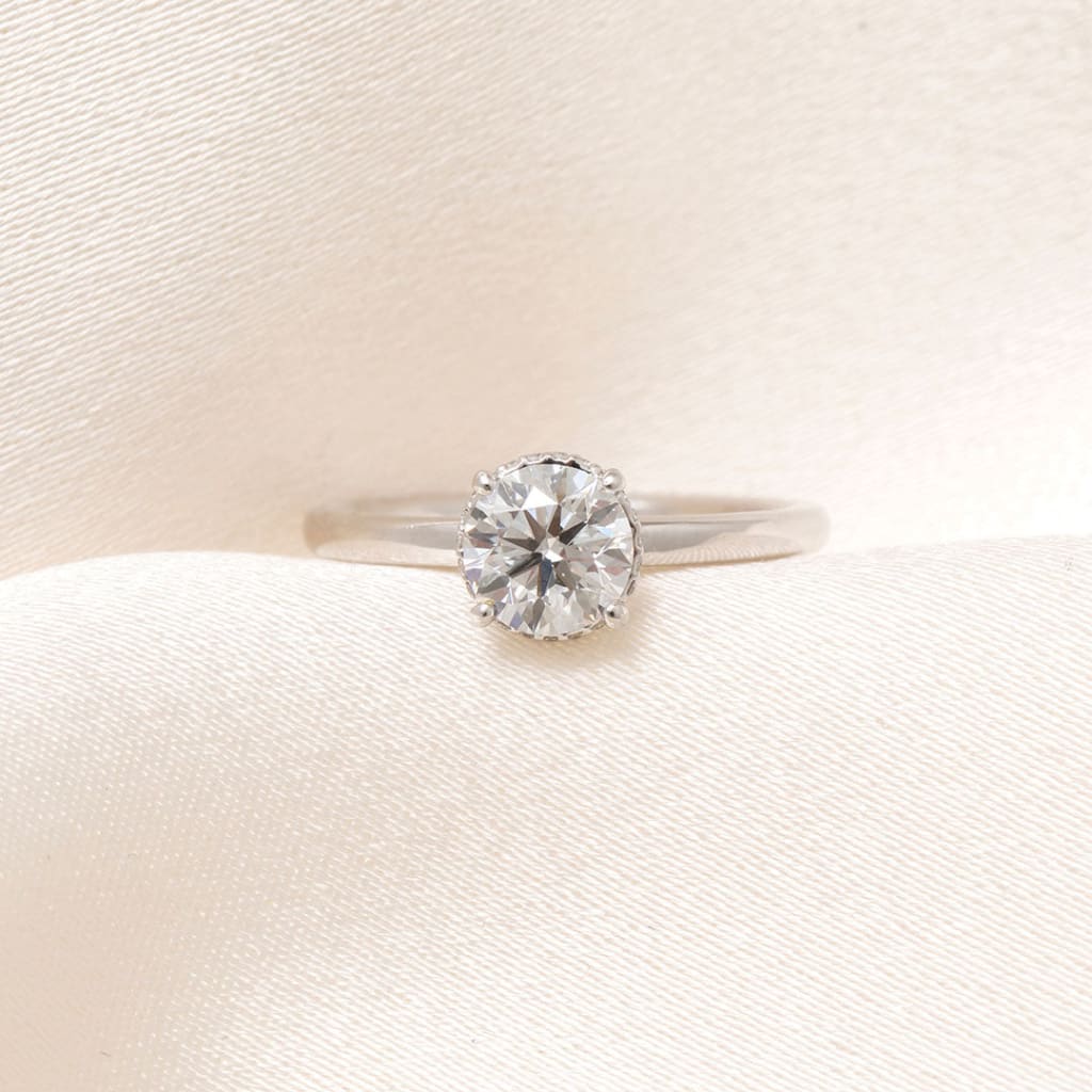 JUPITER | Round Solitaire Lab Diamond Set in Platinum