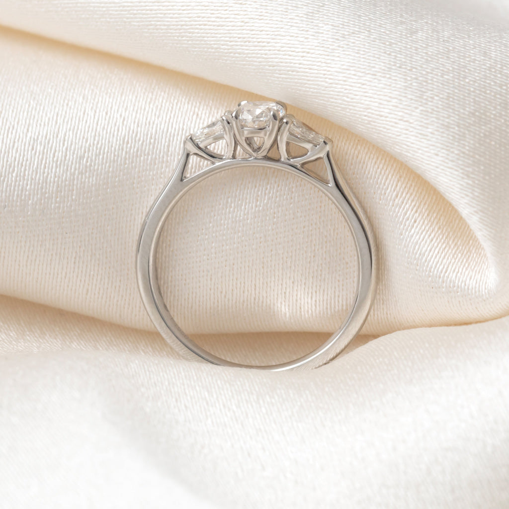 KAI 0.55ct | Oval 3-Stone Diamond Engagement Ring