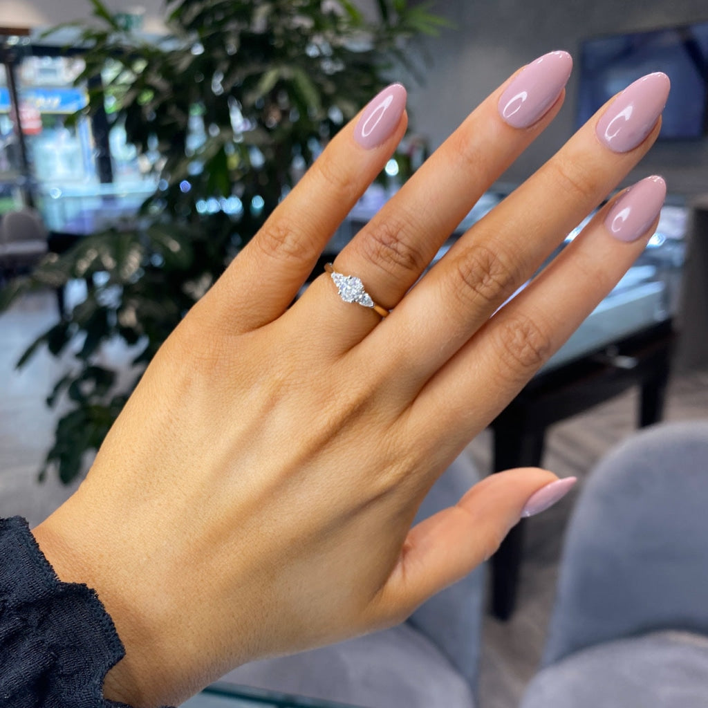KAI | Diamond Engagement Ring on hand