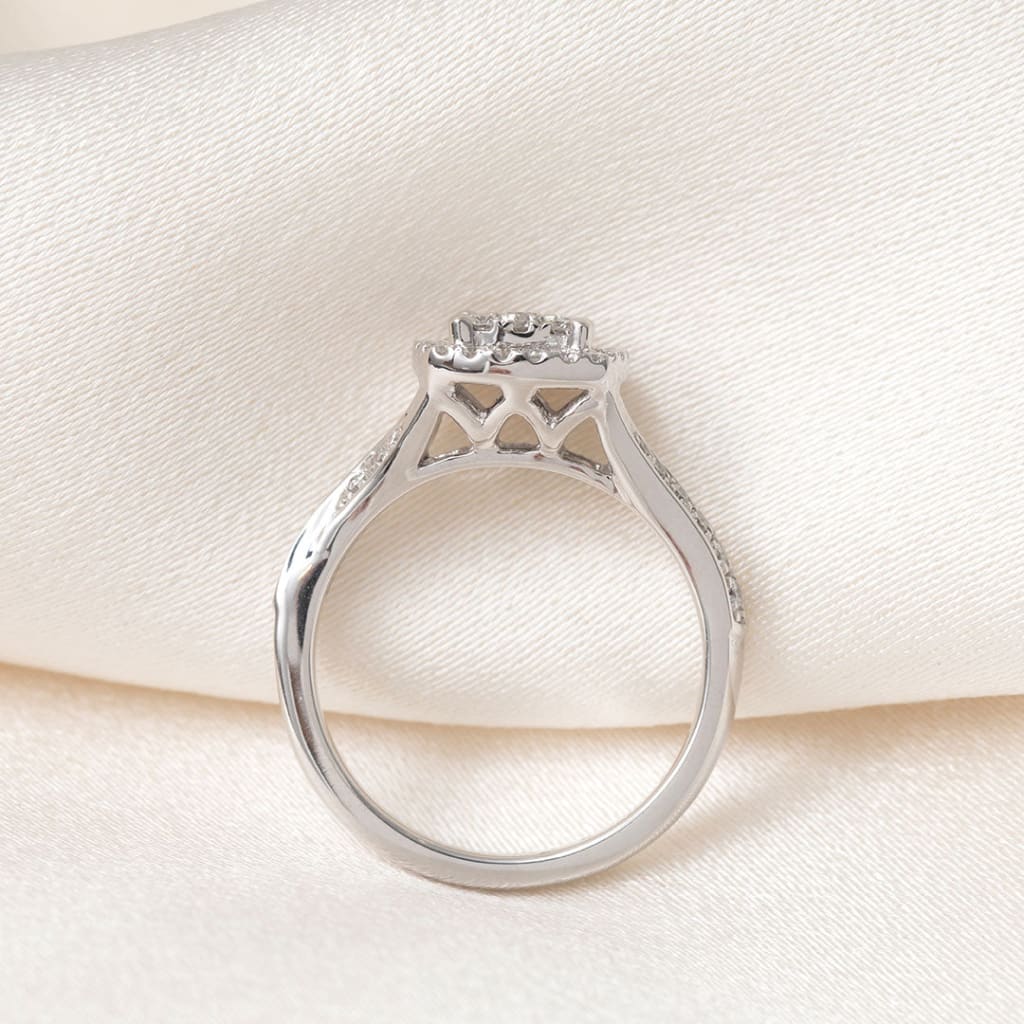 KATIE 0.50ct | Cushion Cluster Diamond Engagement Ring