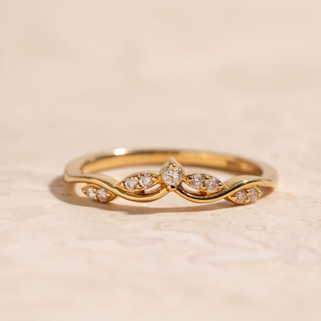 KINGA | Diamond Wedding Ring - Rings