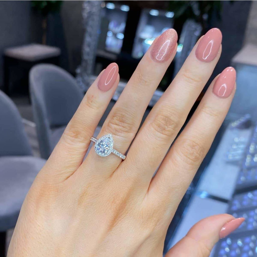 ladies silver ring promise ring proposal ring