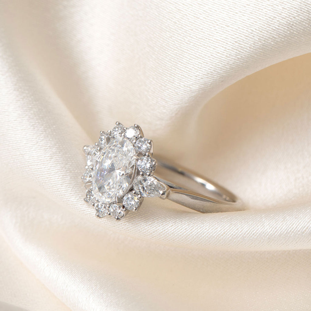 LUMA | Oval Solitaire Lab Grown Diamond Engagement Ring