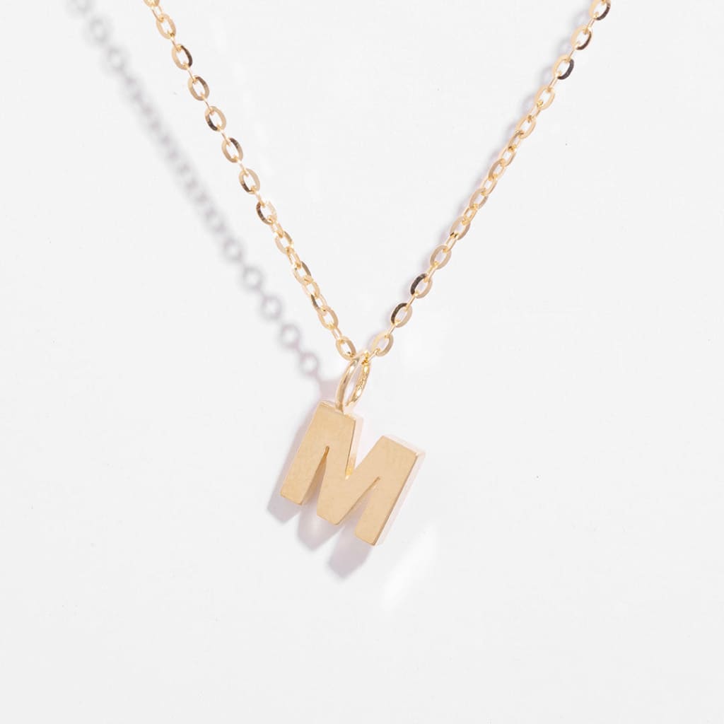 - M - Pendant | 9ct Gold - Gear Jewellers Parnell Street Dublin