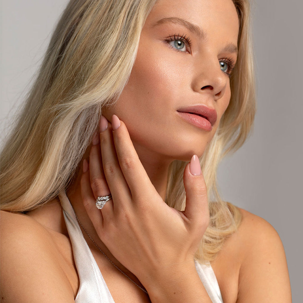 MERIDIAN 2.50ct | Round 3-Stone Lab Grown Diamond Engagement Ring in Platinum