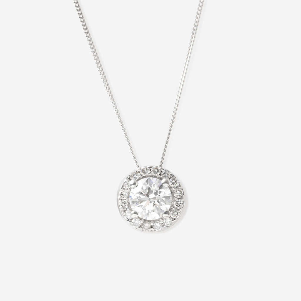 Noami Diamond Lab Grown Necklace.63ct | 9ct White Gold