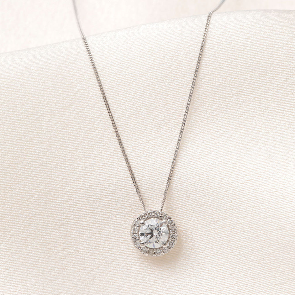 Noami Diamond Lab Grown Necklace.63ct | 9ct White Gold