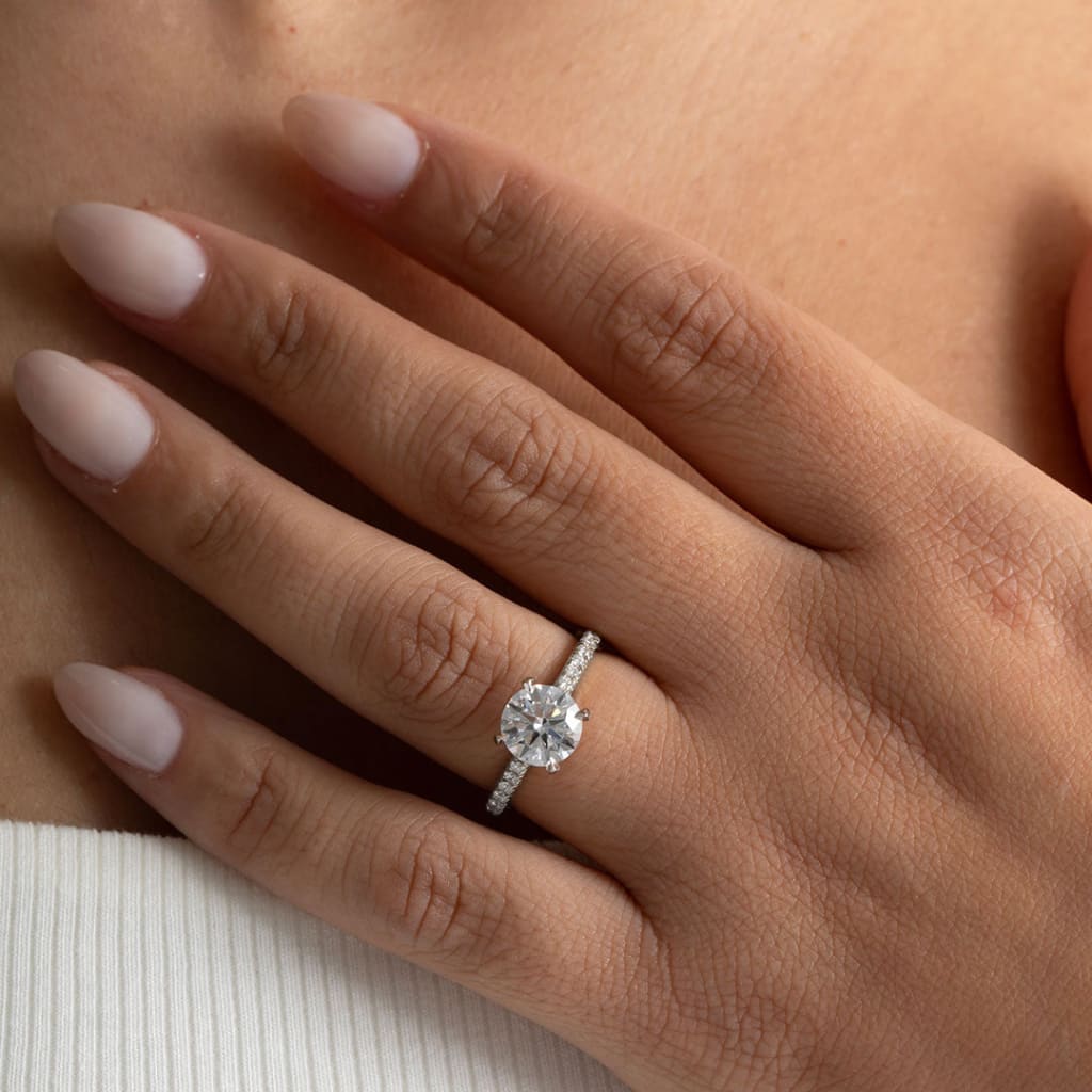 NESSA 1.70ct | Round Solitaire Lab Grown Diamond Engagement