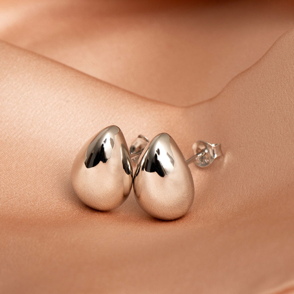 Nugget Earrings | Sterling Silver - Earrings