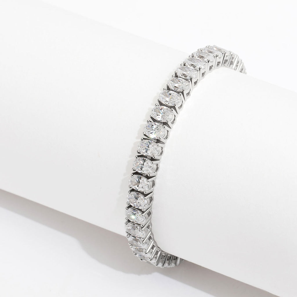 Opera line bracelet on white tube background 