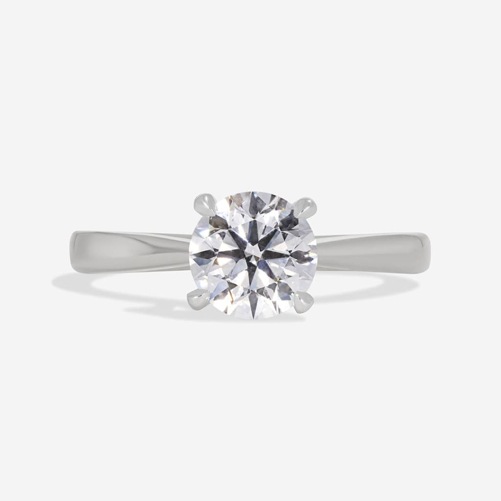 ORCHID 0.70ct | Round Solitaire Diamond Engagement Ring in Platinum