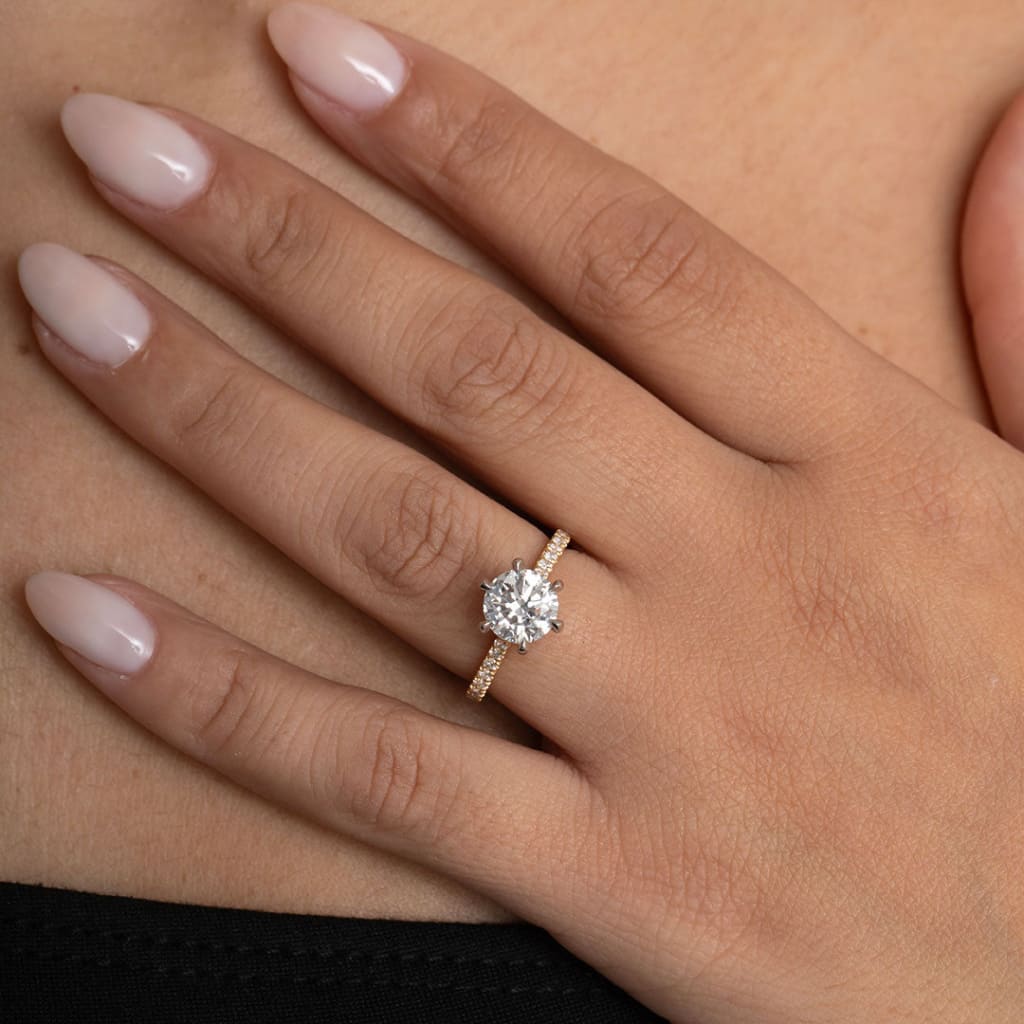 ORION 1.70ct | Round Solitaire Lab Diamond Set in 18ct Gold