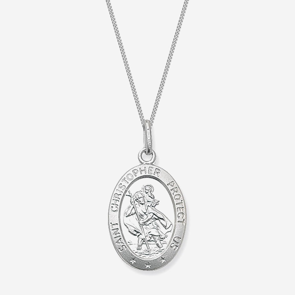 St christopher outlet necklace mens