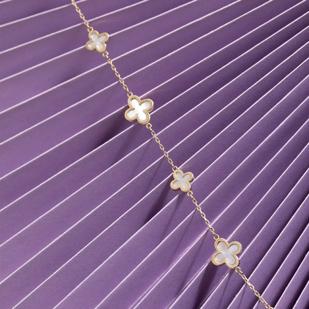 Palace Bracelet | 9ct Gold - Bracelet purple