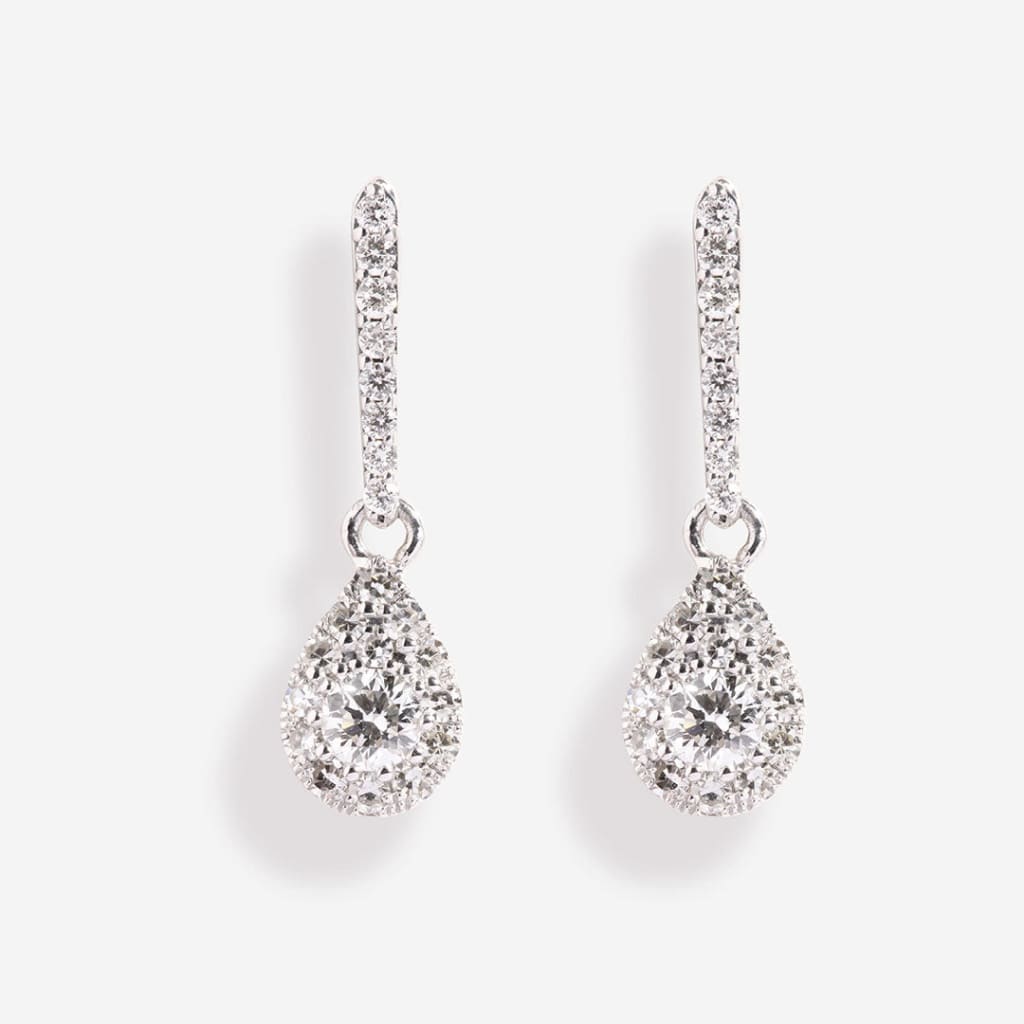 BOUCHER DIAMANTE Dangle good Drop Earrings