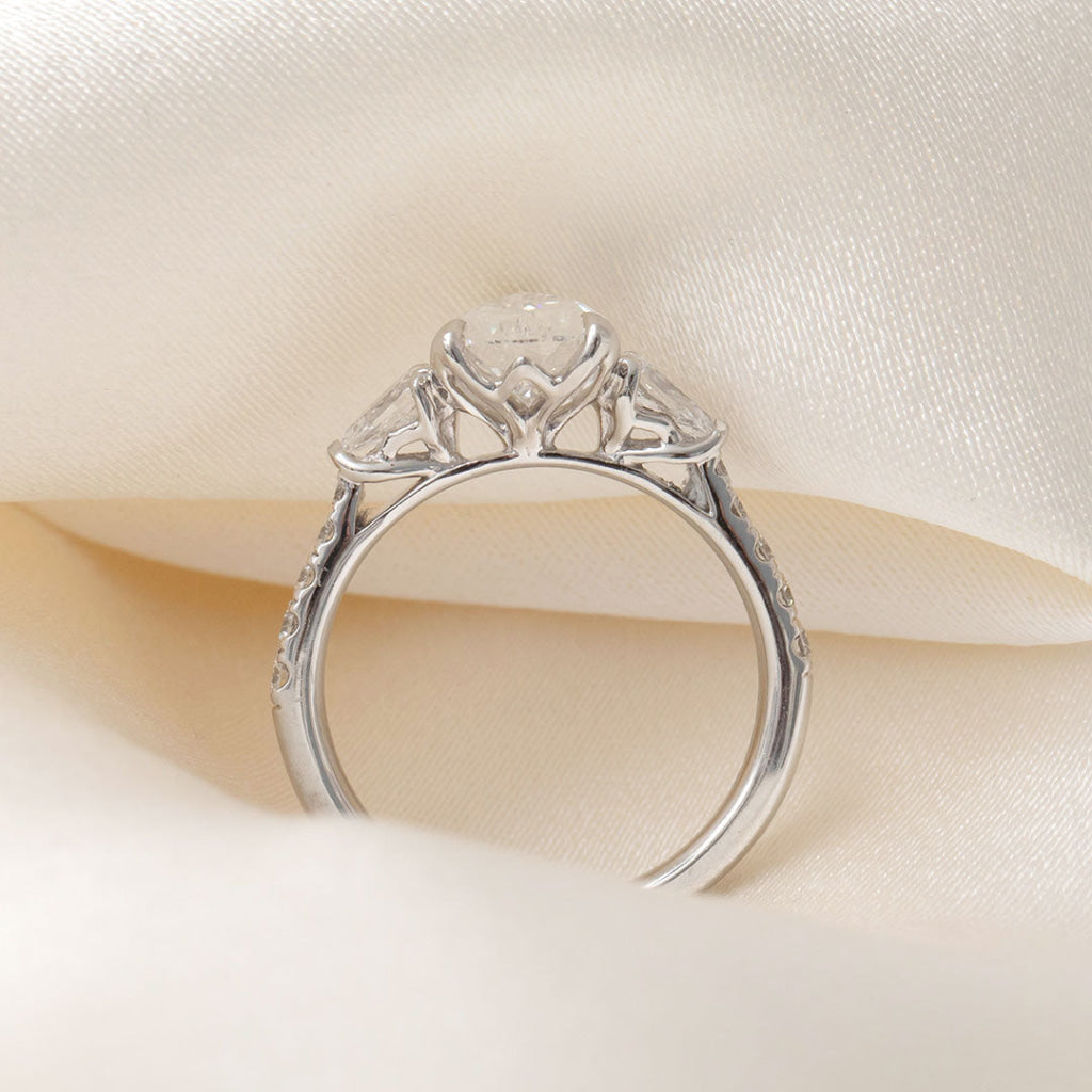 PIPPA 2ct | Pear 3-Stone Lab Grown Diamond Engagement Ring