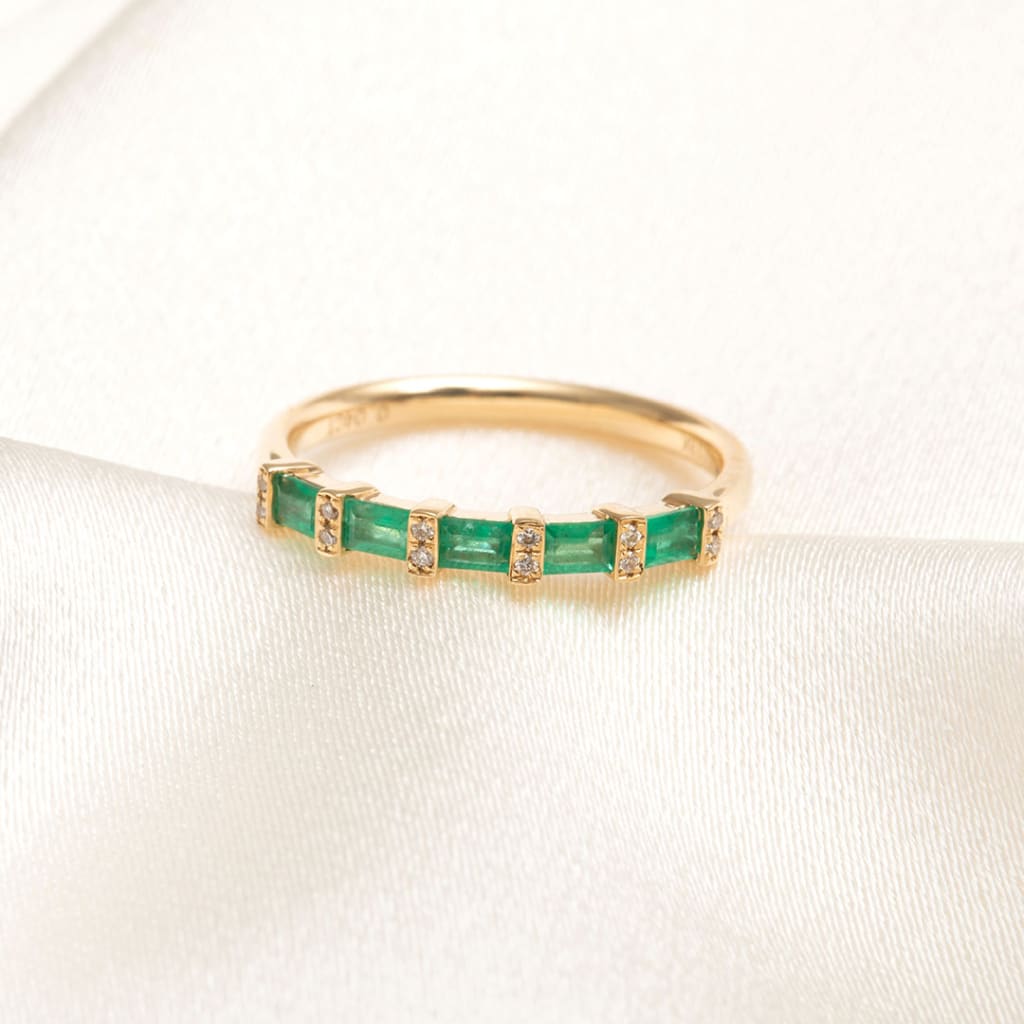 emerald eternity ring
