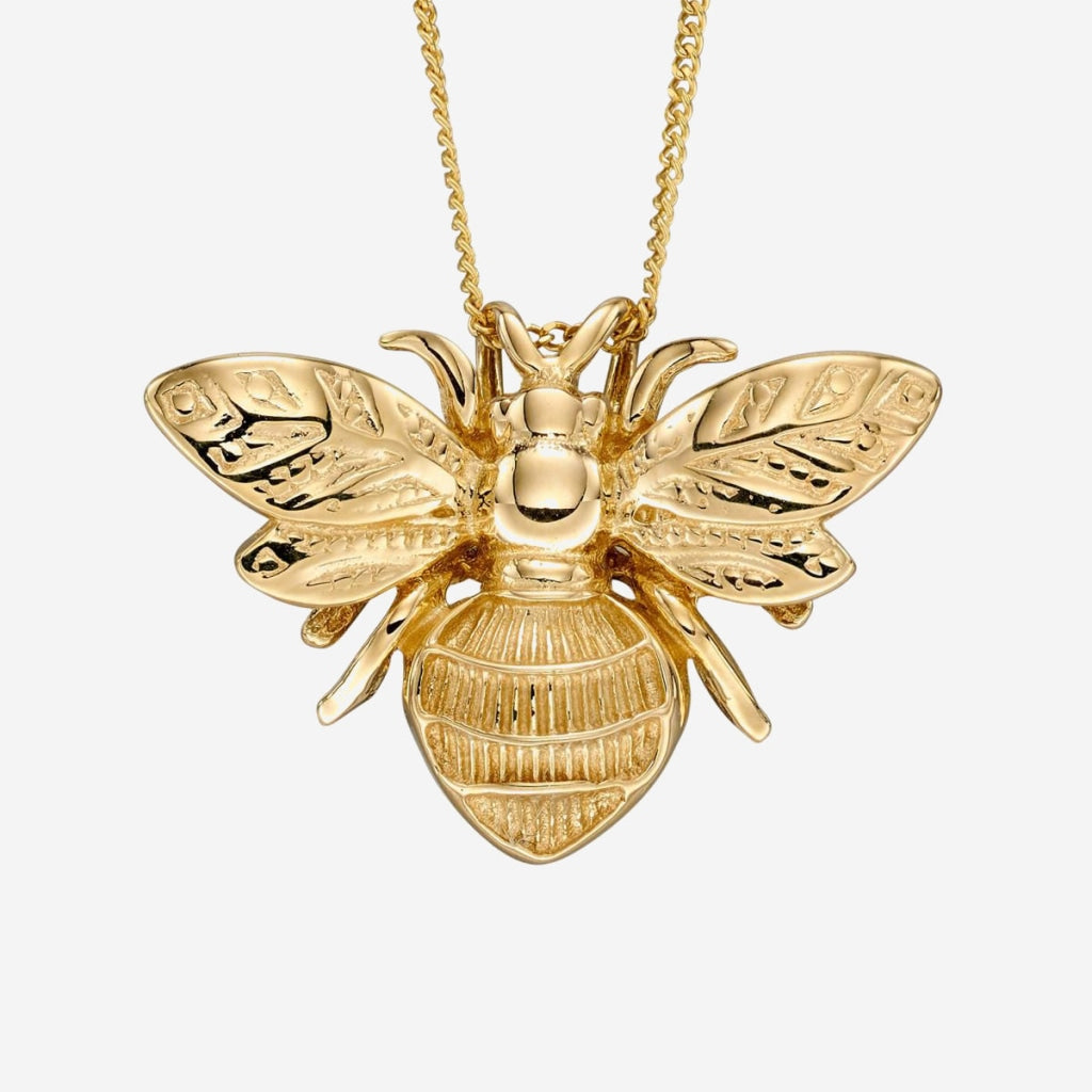 Gold queen shop bee necklace