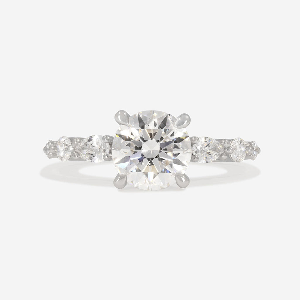 REBECCA 2ct | Round Solitaire Lab Grown Diamond Engagement Ring in Platinum
