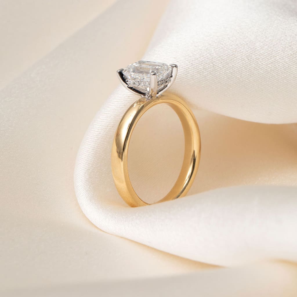 Riviera | Emerald Cut Solitaire Lab Grown Diamond