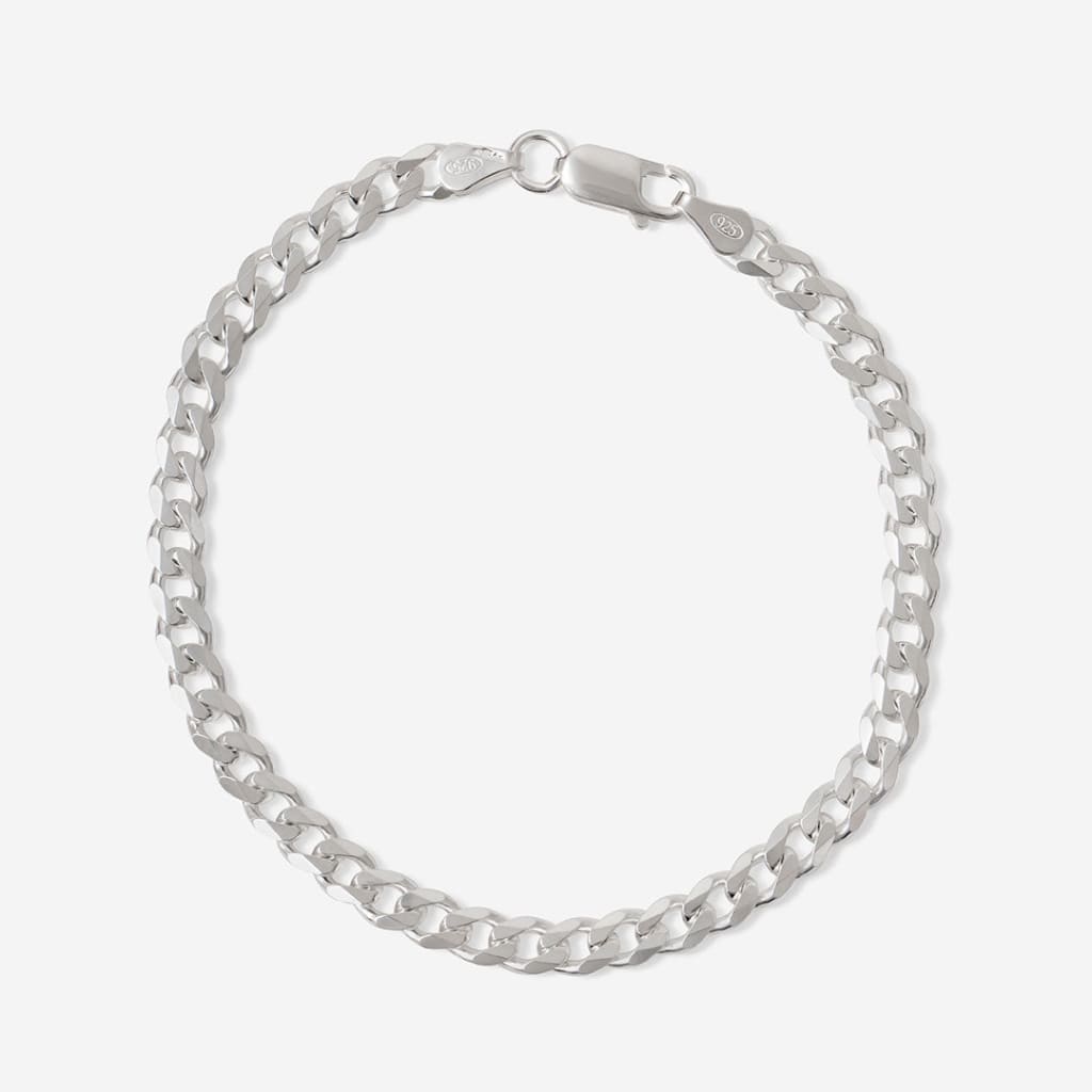 Ross | 8’’ Silver Curb Bracelet - Bracelet
