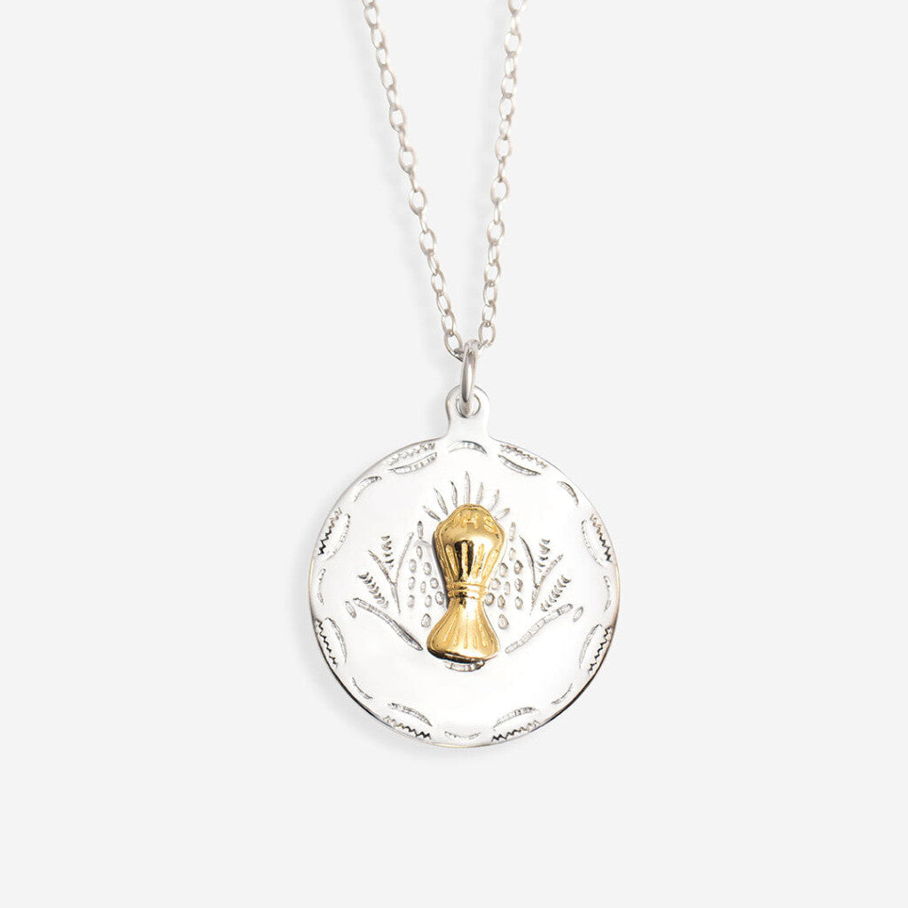 Round Communion Medal Free Engraving | Sterling Silver