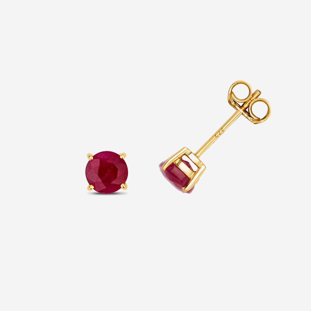 Ruby Earrings | 9ct Gold