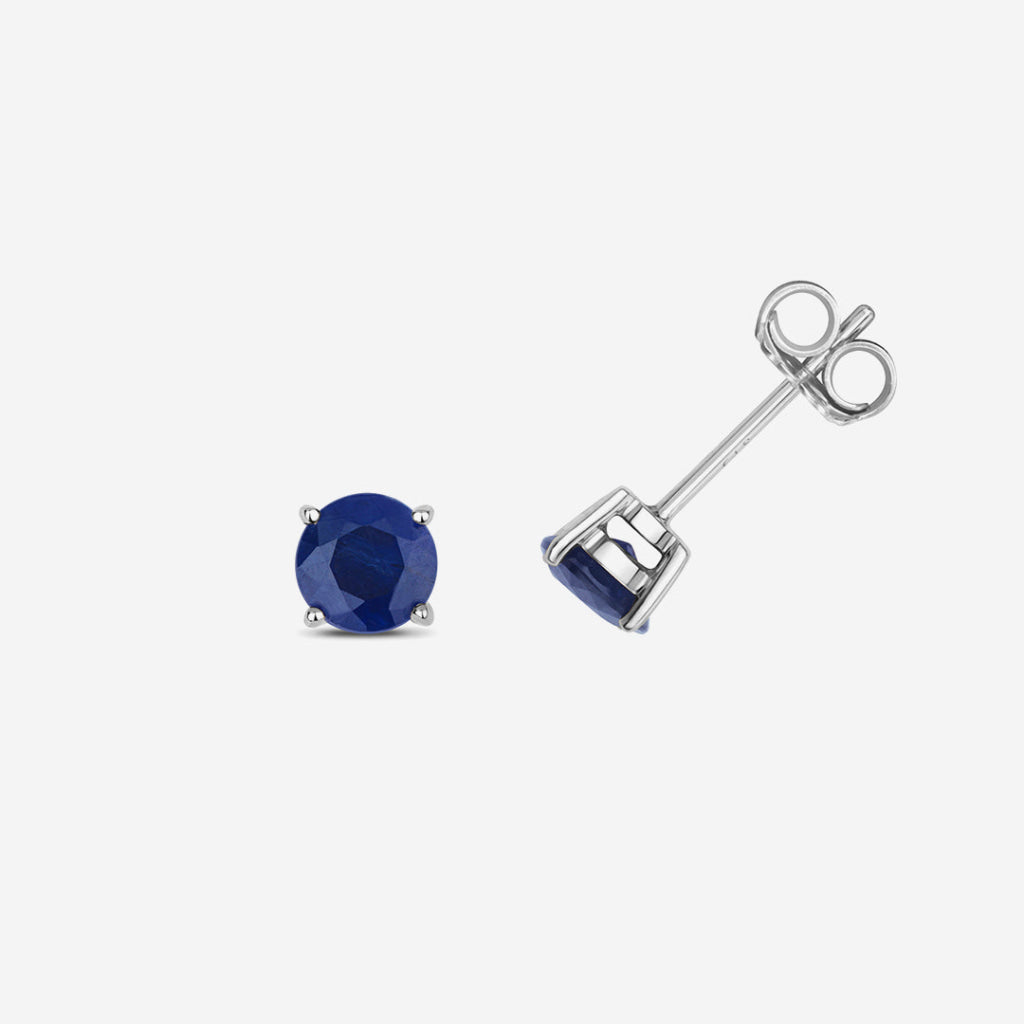 Sapphire Earrings | 9ct White Gold