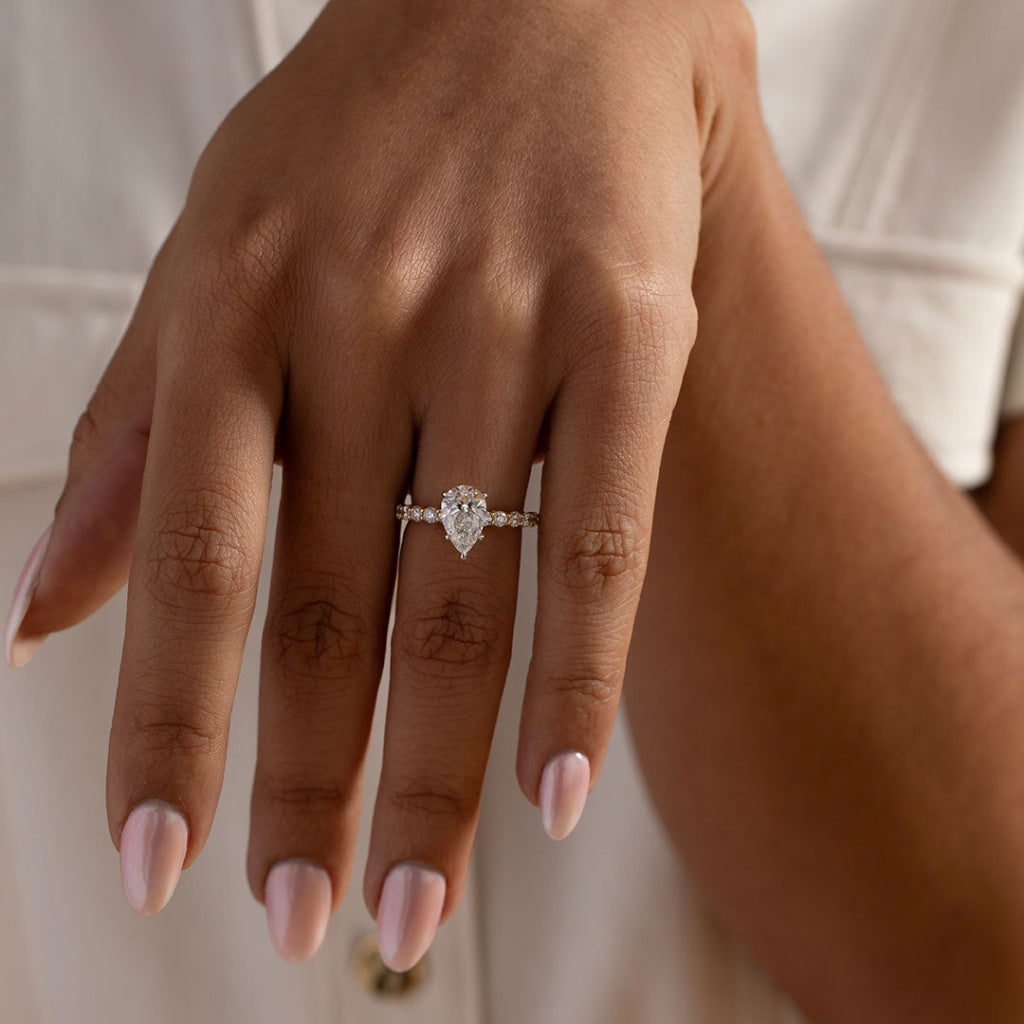 SERENA 2ct | Pear Solitaire Lab Grown Diamond Engagement