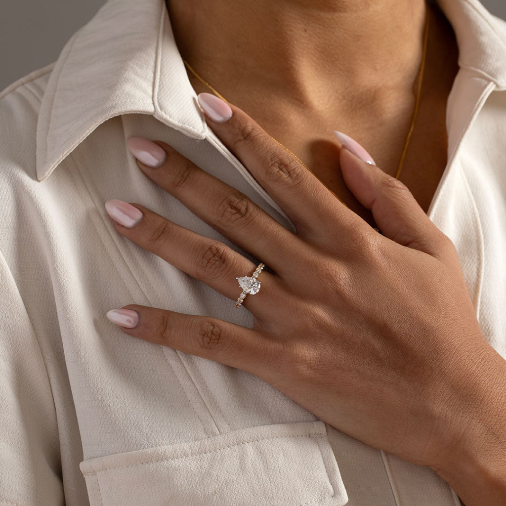 SERENA 2ct | Pear Solitaire Lab Grown Diamond Engagement